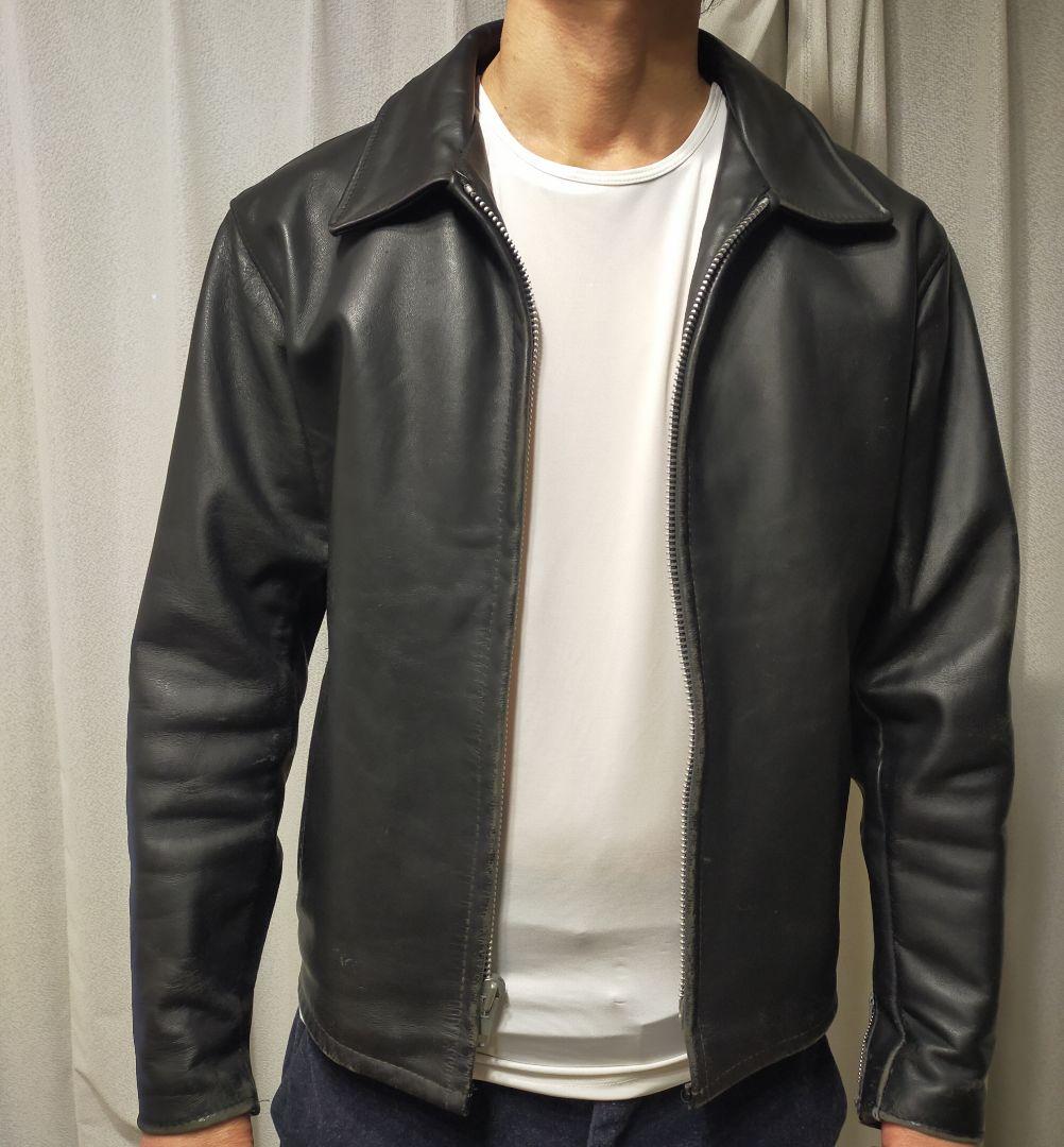 さみだれ★SCHOTT 本革 ジャケット(ボアなし、使用感かなりあり)