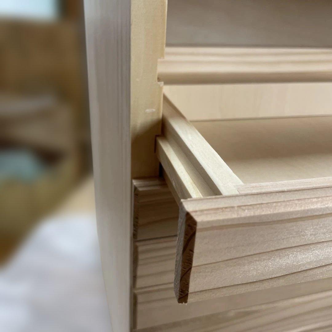 ゴンちゃん　刺繍糸用　8段引き出し　小物入れ　ハンドメイド　木工　木製