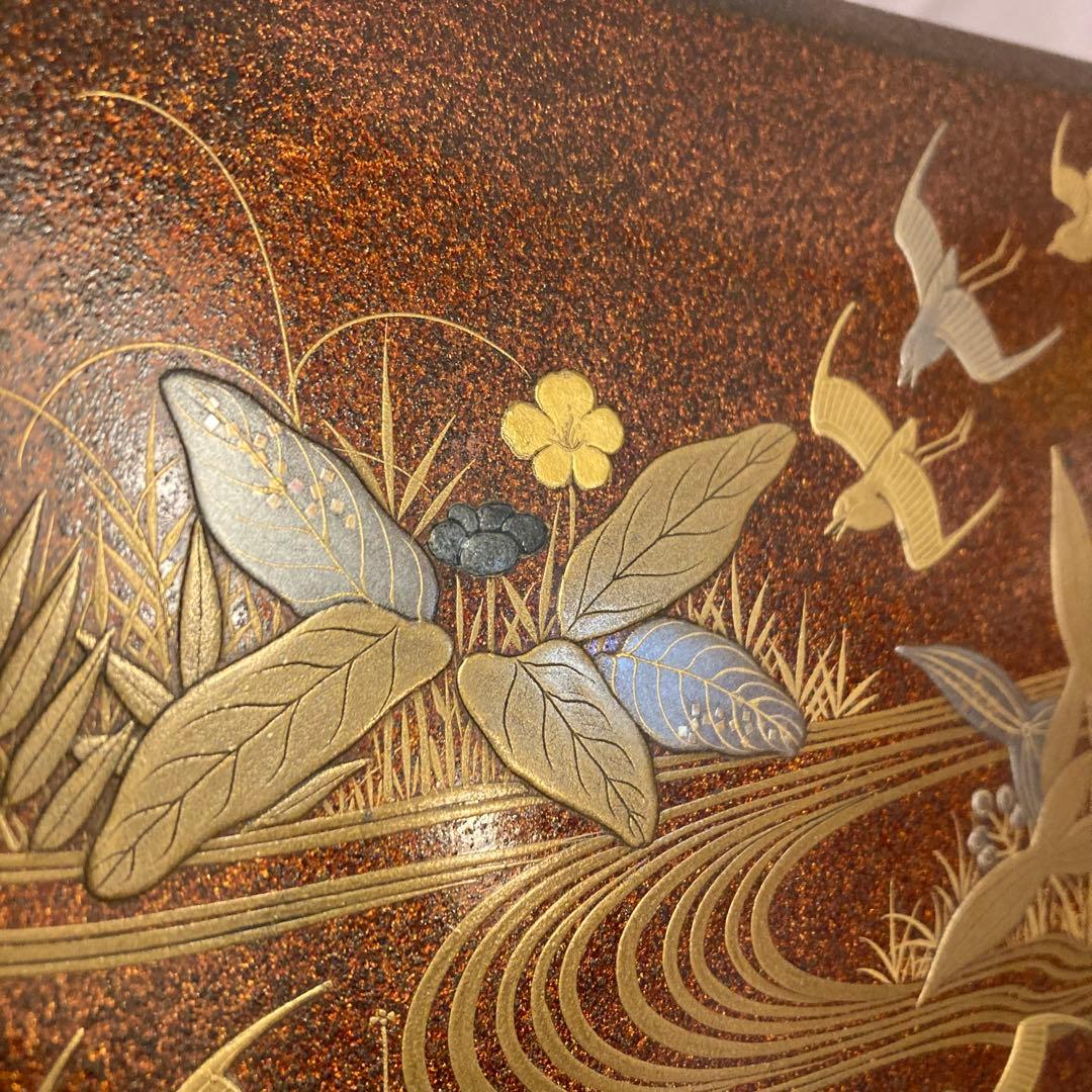 硯箱 蒔絵 硯 水滴 骨董 時代物 すずり すずり箱