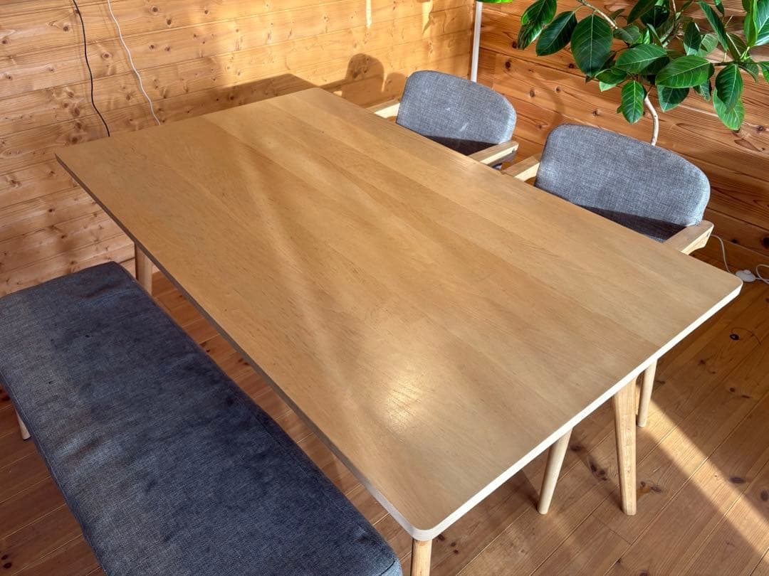 ダイニングテーブル 140cm 天然木 北欧