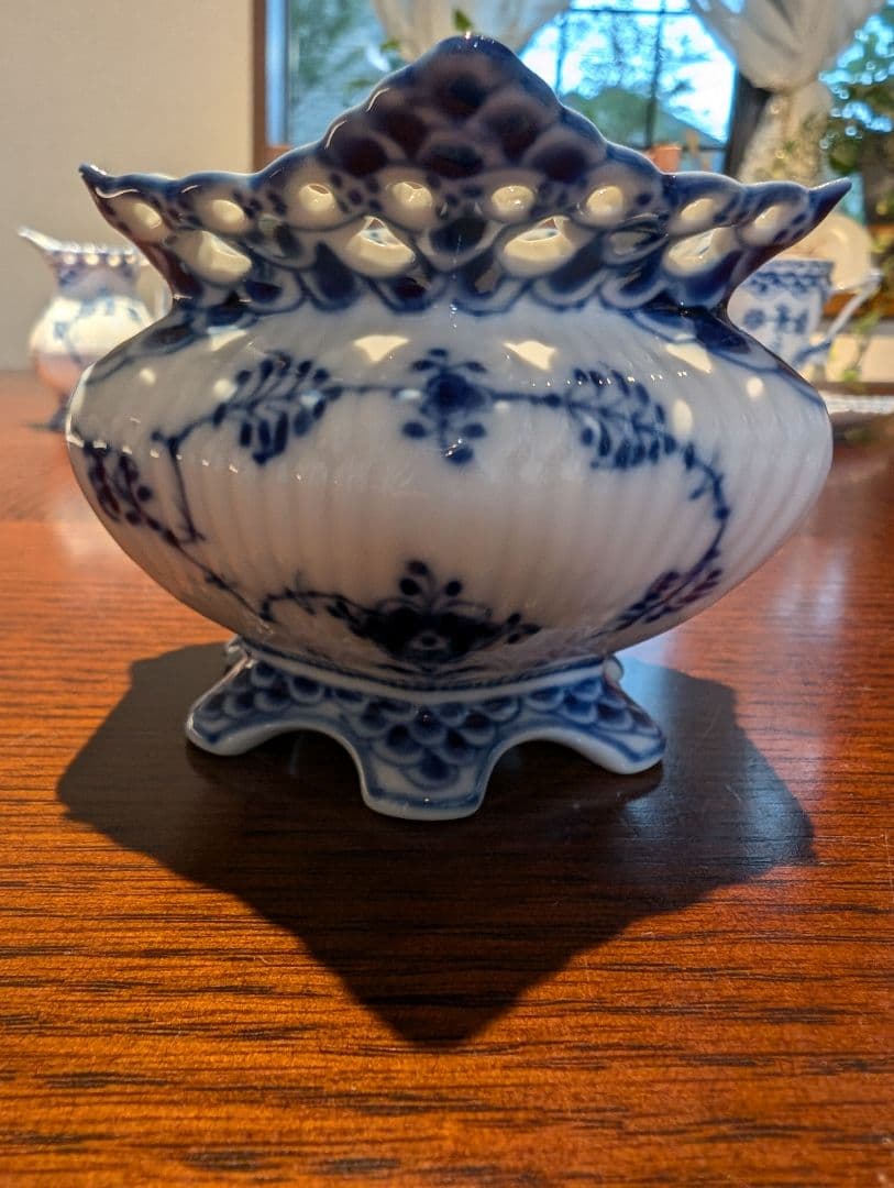 ロイヤルコペンハーゲン ブルーフルーテッド フルレース シュガーボウル