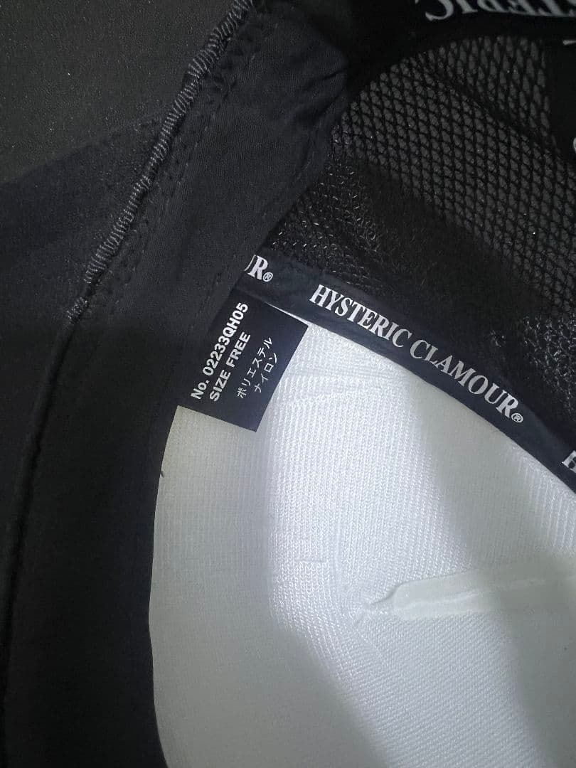 ヒステリックグラマー GUITAR GIRL メッシュキャップ ブラック-17