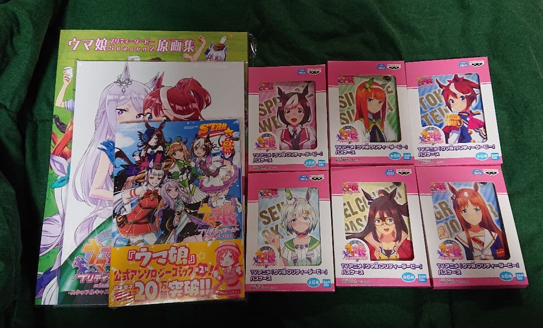 新品・未開封 ウマ娘 原画集 寄せ書き本 パスケース