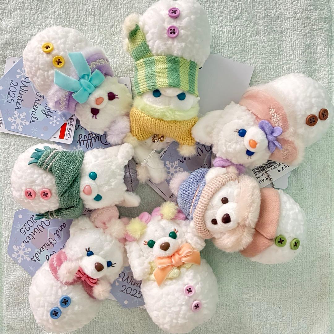 ぬいぐるみチャーム　コンプリートセット　スノーウィーデイ　雪だるま