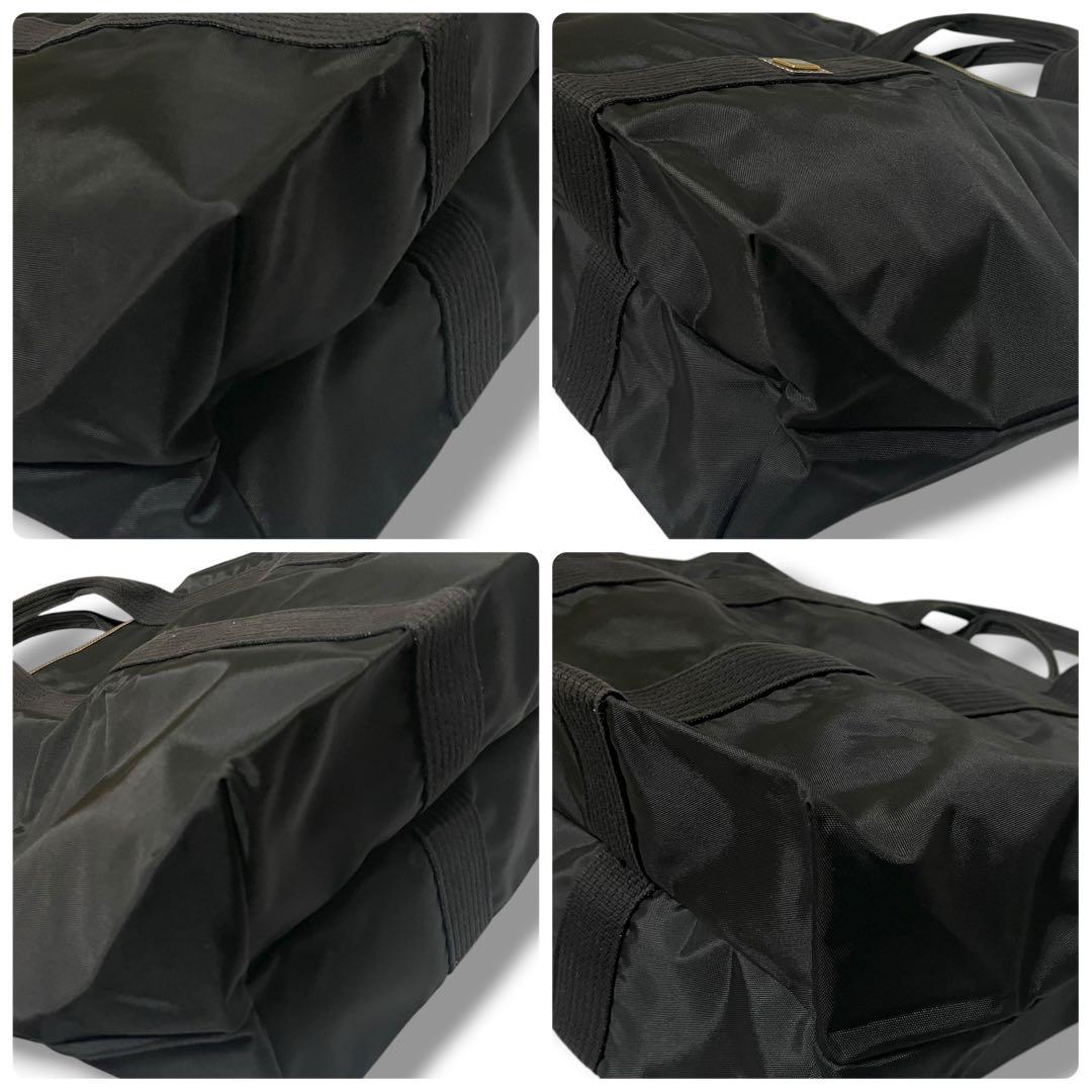 【極美品】dunhill ボストンバッグ　 ナイロン　ブラック