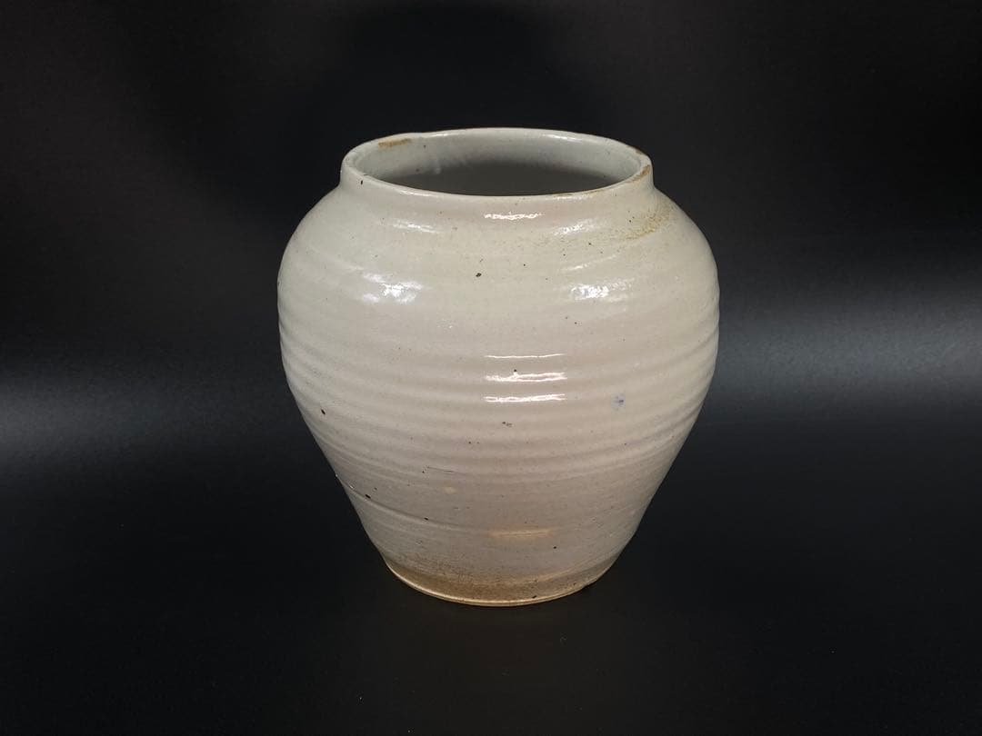 李朝 茶壺 骨董 古玩 古美術 茶道具 時代物 高11.4cm