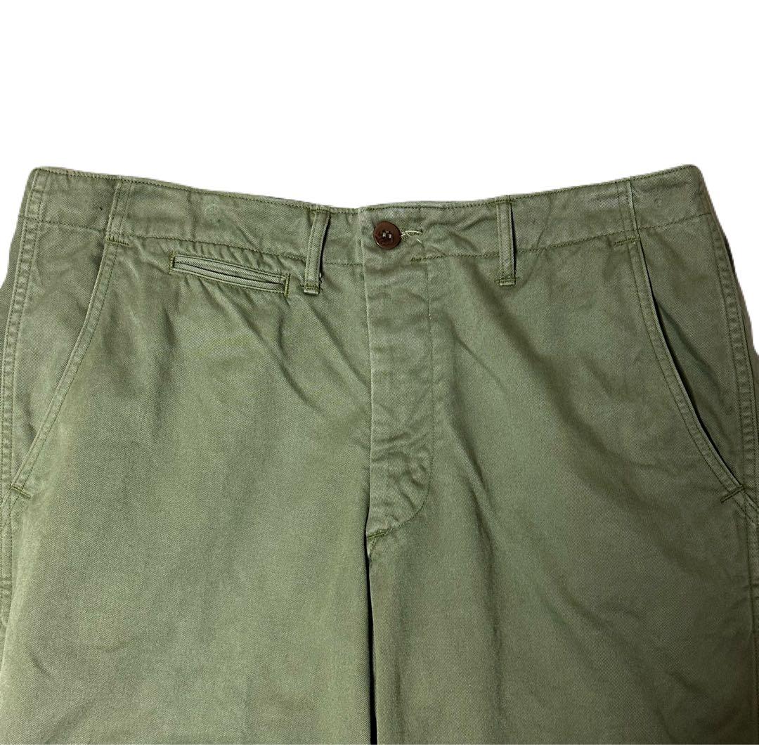 WAREHOUSE duck digger 1082 グリーン チノ サイズ34