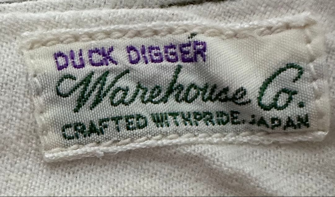 WAREHOUSE duck digger 1082 グリーン チノ サイズ34