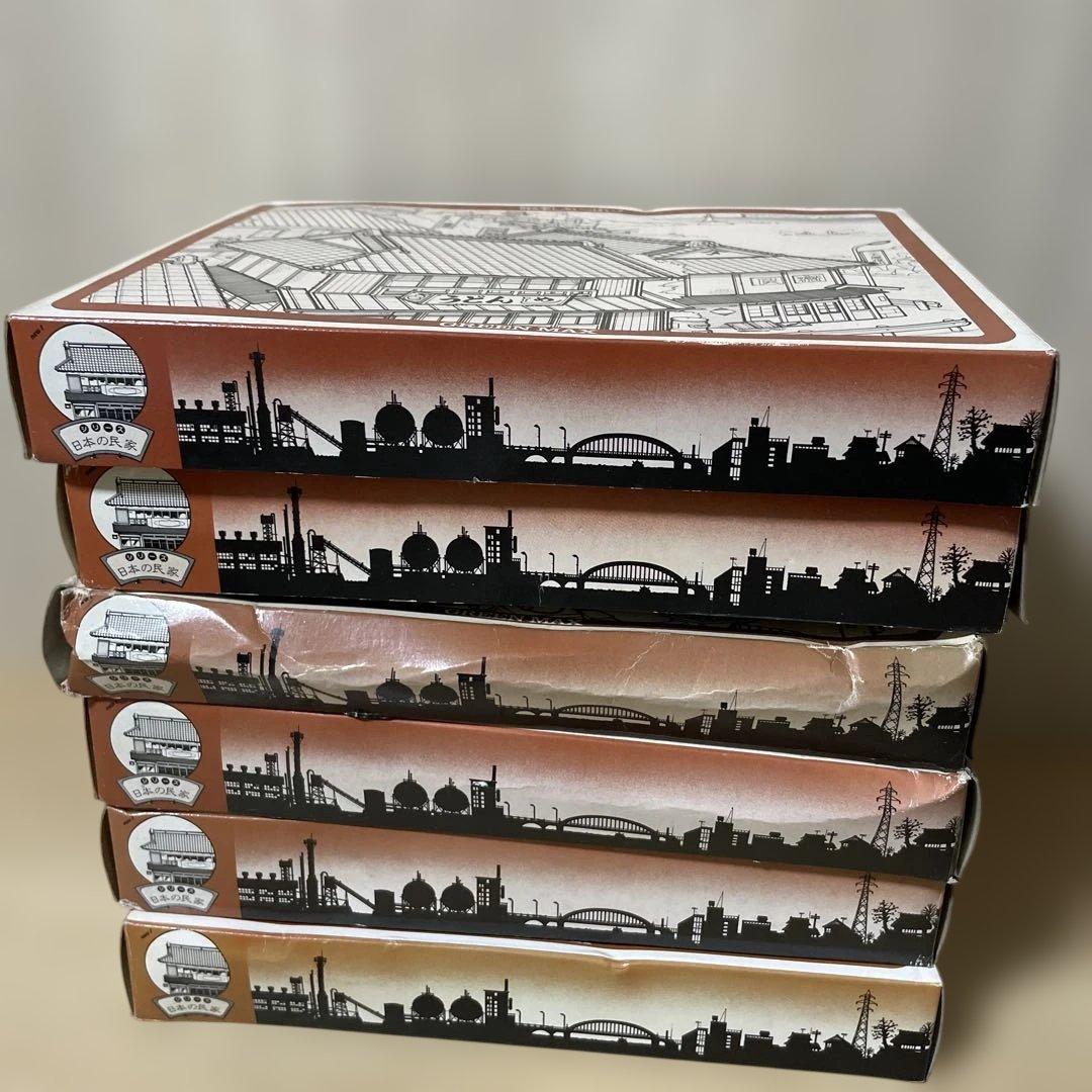 GREEN MAX 建築模型日本民家商家街景47系 全6種セット未組立Ln576