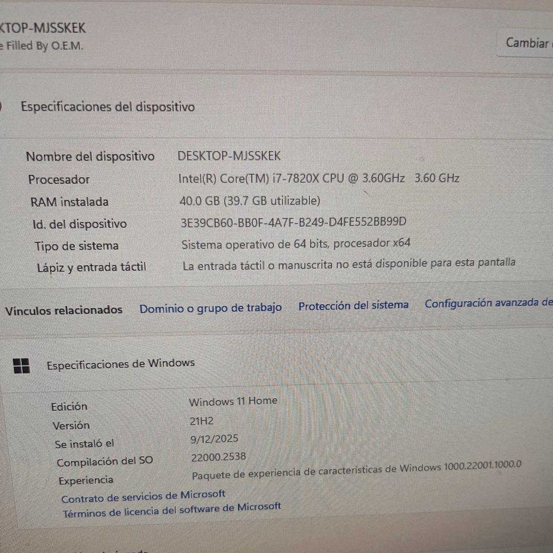 CPU Intel Core17-7820X CPU ASRock Intel X299