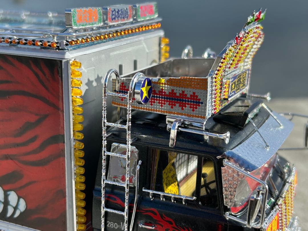 トラック野郎一番星北へ帰るアオシマ デコトラプラモデル