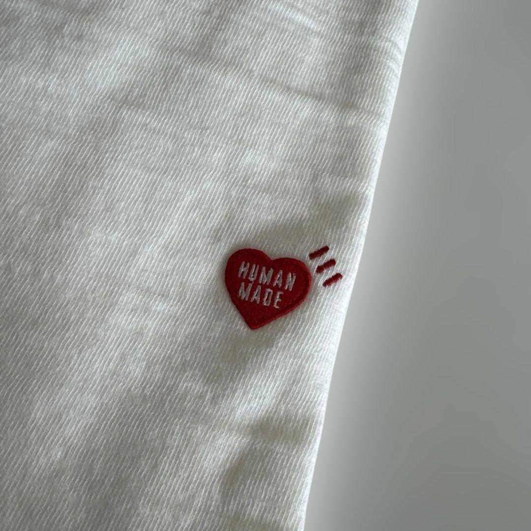 HUMAN MADE シンプル ロゴTシャツ 白
