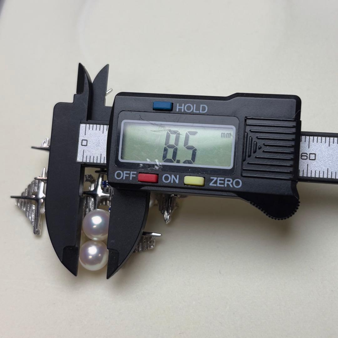 TASAKI アコヤ真珠 ブローチ 最大8.5mm WGK14