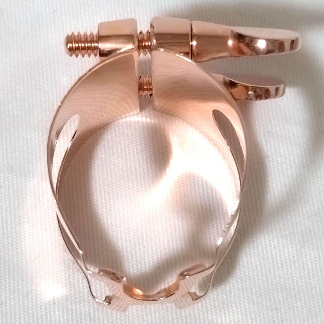 美品　HARRISON　ハリソン　B♭クラリネット　リガチャー　ピンクゴールド