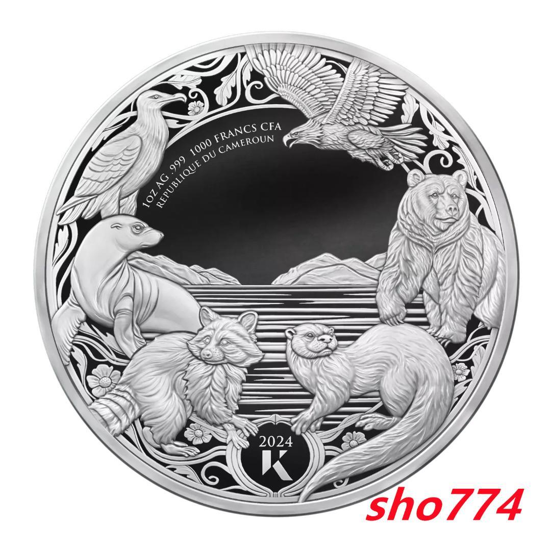 2024年1オンスproof銀貨カワウソ1オンス銀貨　発行数5千枚　極希少！