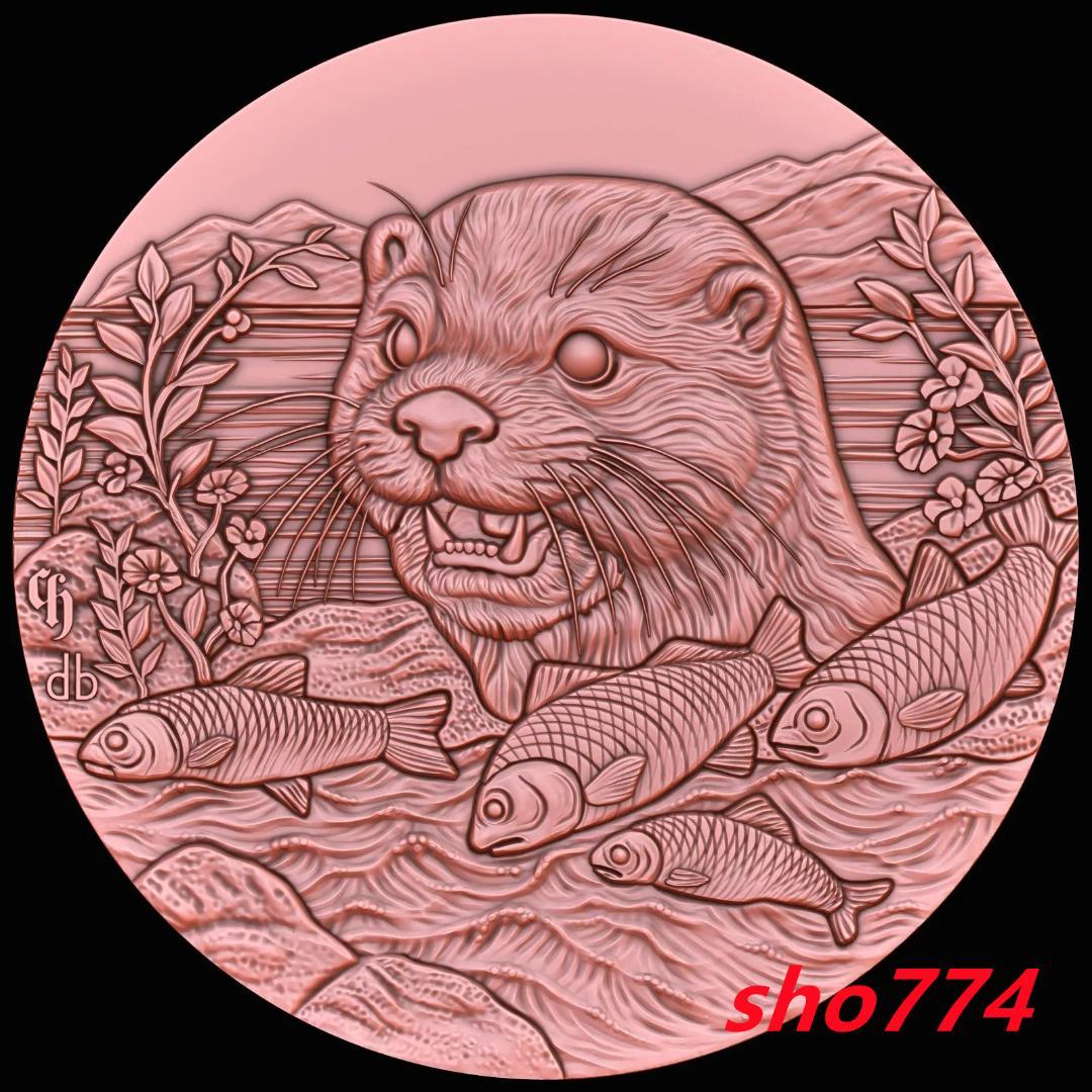 2024年1オンスproof銀貨カワウソ1オンス銀貨　発行数5千枚　極希少！