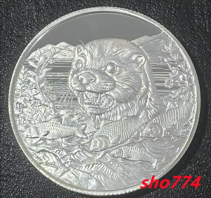 2024年1オンスproof銀貨カワウソ1オンス銀貨　発行数5千枚　極希少！