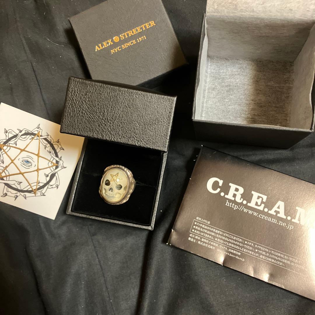 d*7様 希少！アレックスストリーター エンジェルハートリング スカル
