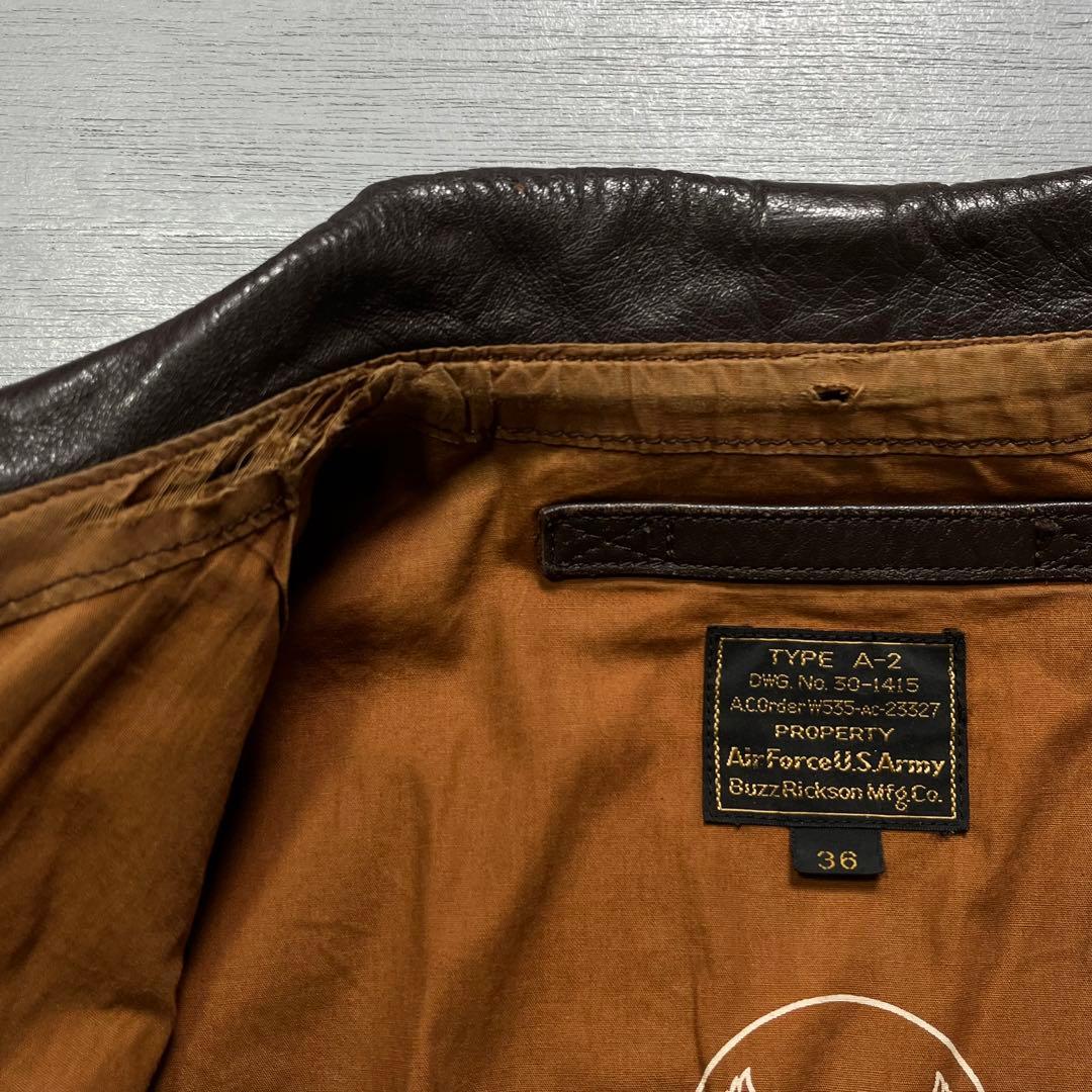 Buzz Rickson A-2 レザージャケット　馬革　ホースハイド　36 S