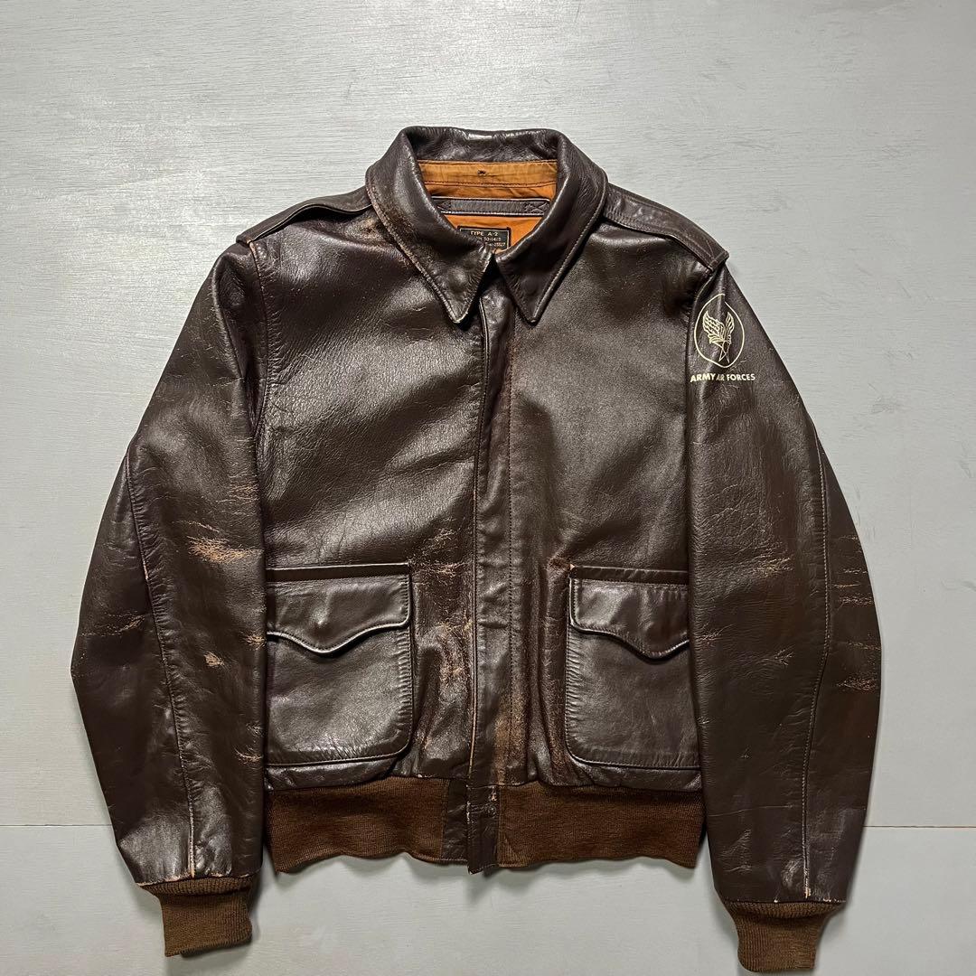 Buzz Rickson A-2 レザージャケット　馬革　ホースハイド　36 S
