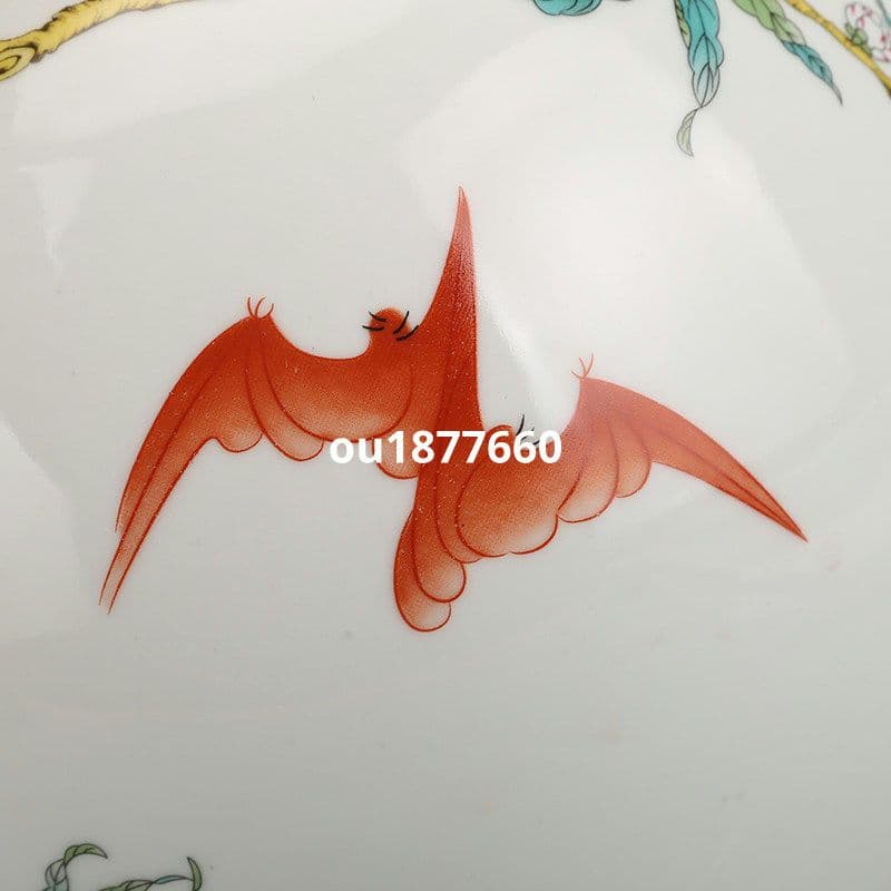 清乾隆粉彩福寿九桃天球瓶 景徳鎮 陶磁器 装飾品 現代工芸品 美術品 置物