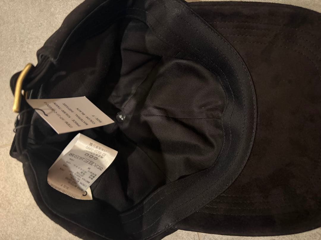 CCU スウェード 黒 キャップ サイズF