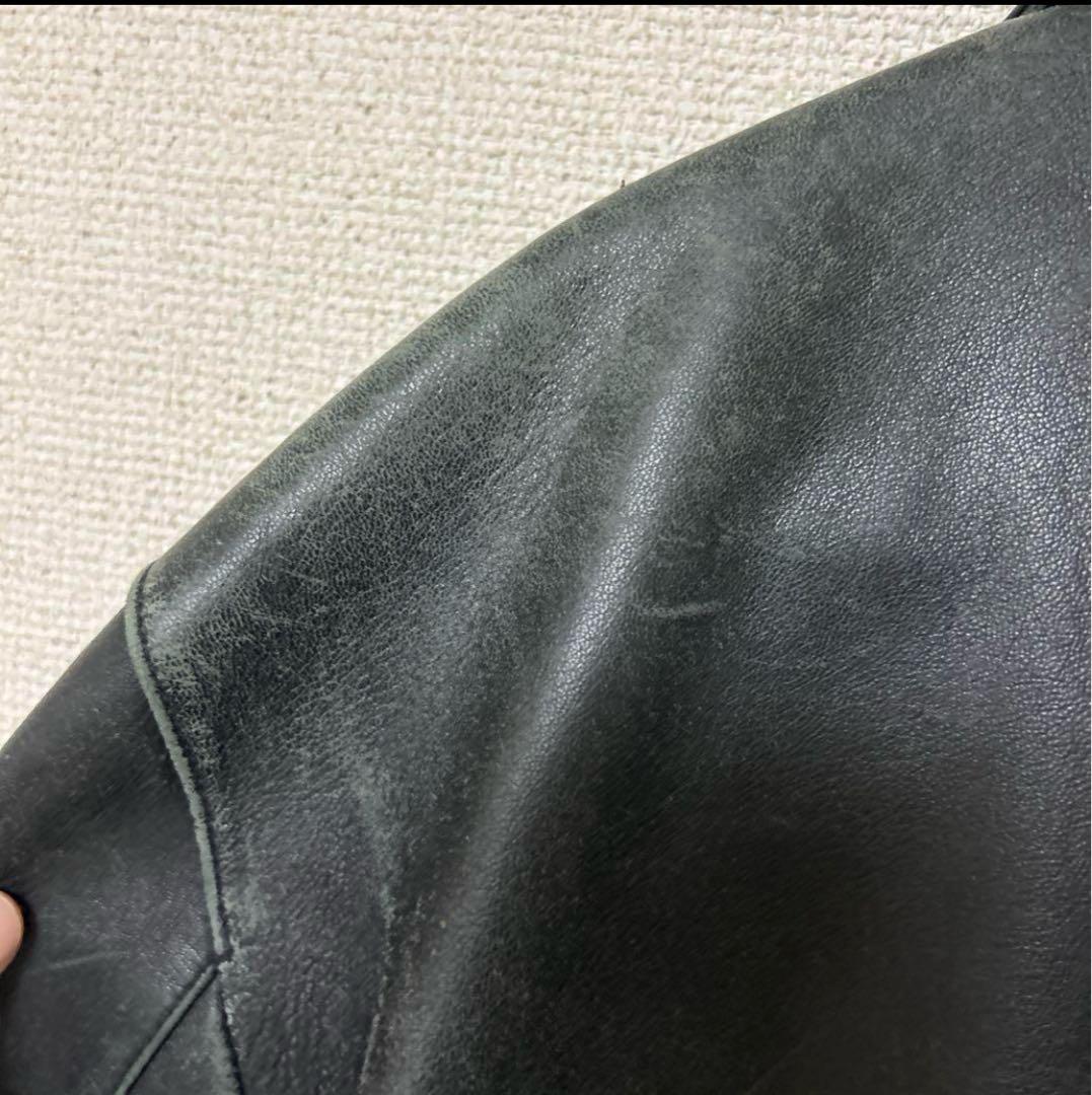 ヴィンテージ ラムレザー ジャケット シングル 深水光太 本革