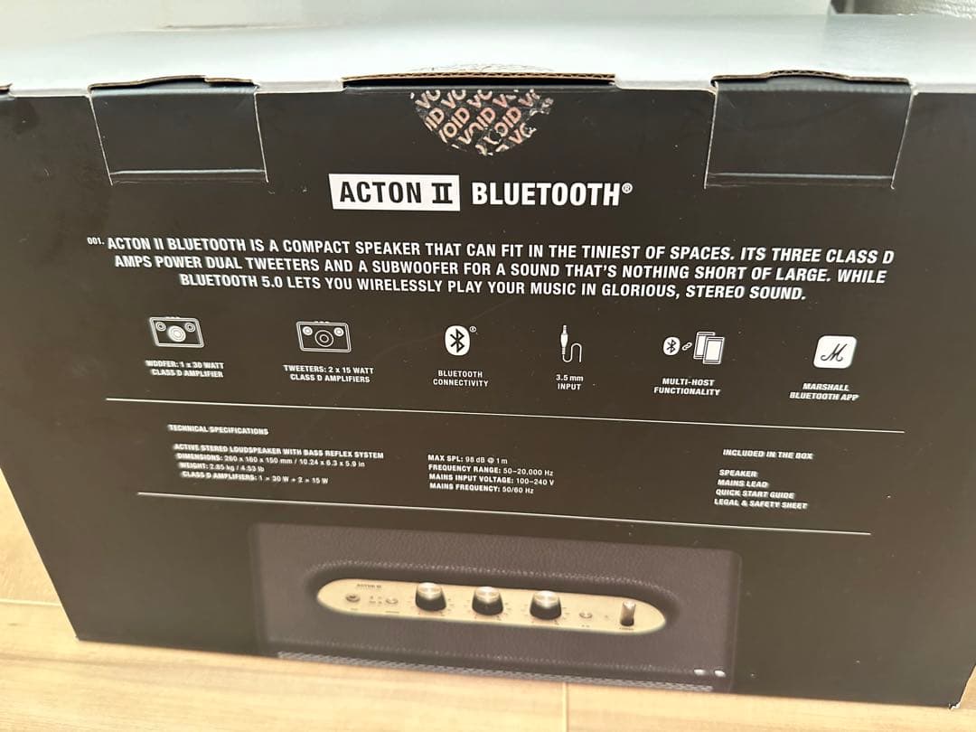 【新品未使用】Marshall ACTON2 ブラック