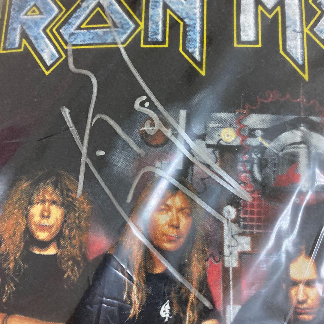 【デイブ&ヤニック サイン入り】アイアンメイデン Tシャツ サイン入り