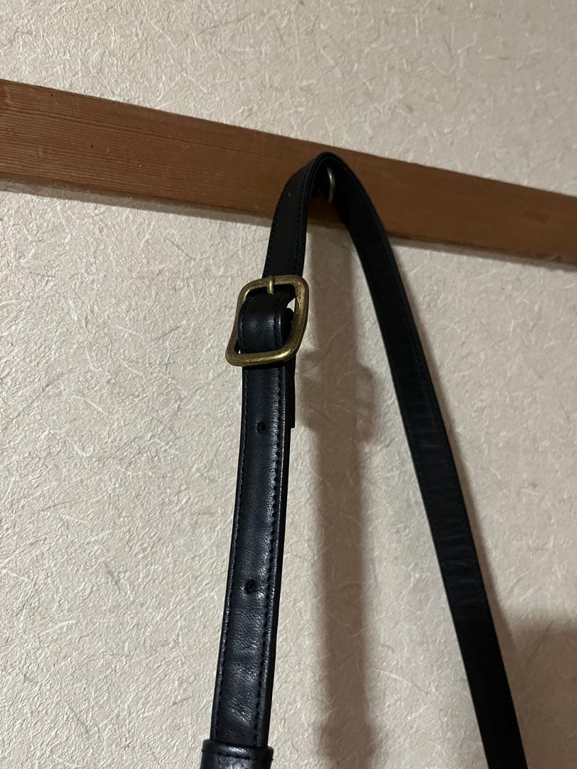 HIRAMEKI ウィリアムモリス　レザーポシェット　ダークネイビー