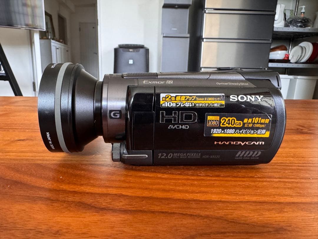 SONY Handycam HDR-XR520V ワイコン付き