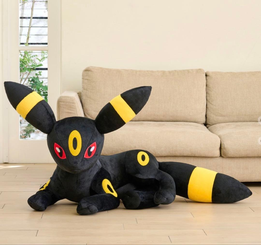 ポケモンセンター ぬいぐるみ 等身大 ブラッキー 寝そべり ブイズ