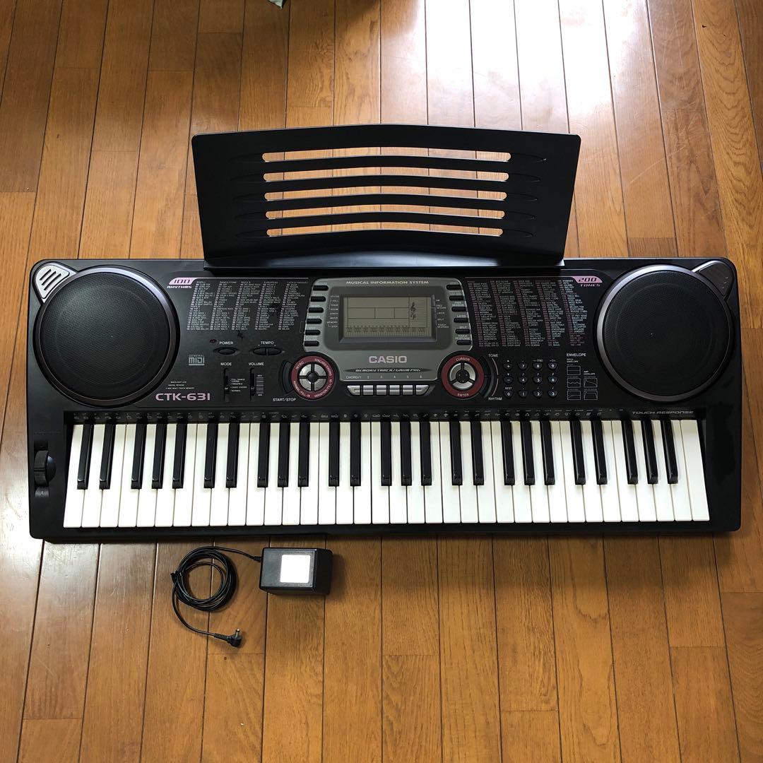 CASIO キーボード 電子ピアノ CTK-631　61鍵盤　（458）