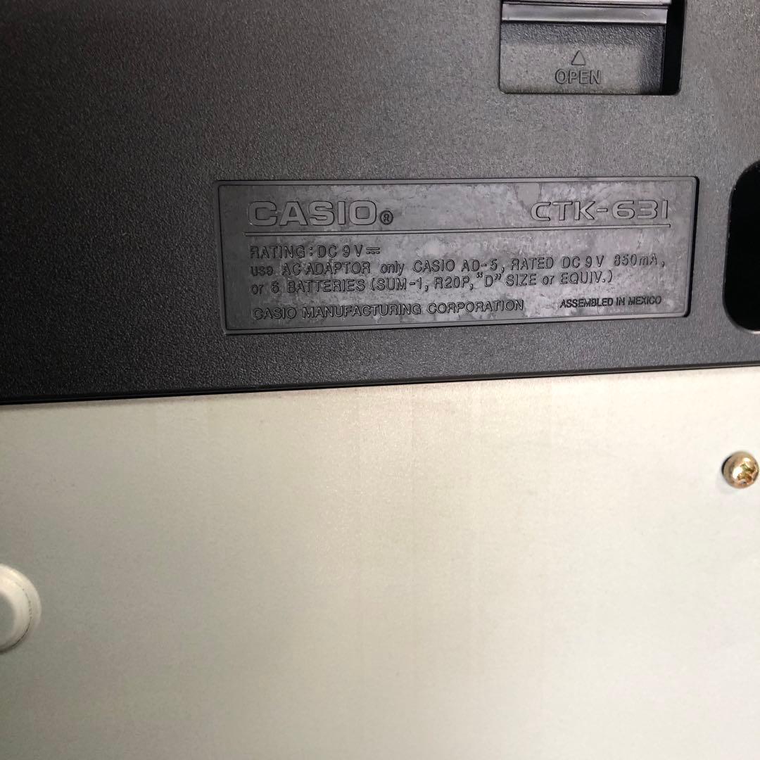 CASIO キーボード 電子ピアノ CTK-631　61鍵盤　（458）
