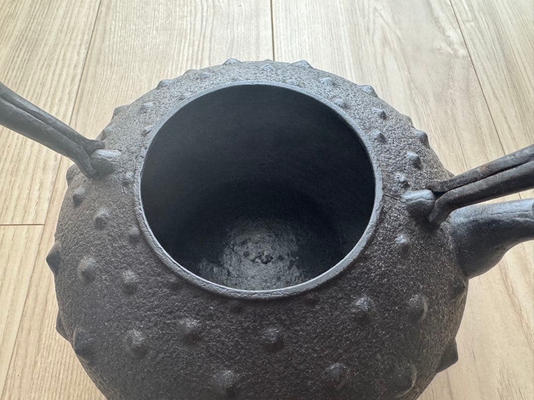 南部鉄瓶 南部鉄器 斎峰 鬼アラレ未使用