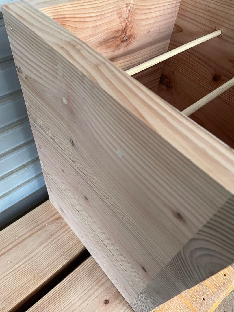 日本蜜蜂重箱式巣箱の継箱三箱！ハニーズハウス用！超訳あり特価！ニセット送料無料！