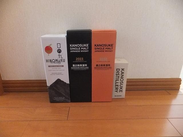 厚岸2本／嘉之助3本／日の丸1本　ウイスキー計6本　新品未開封　箱付