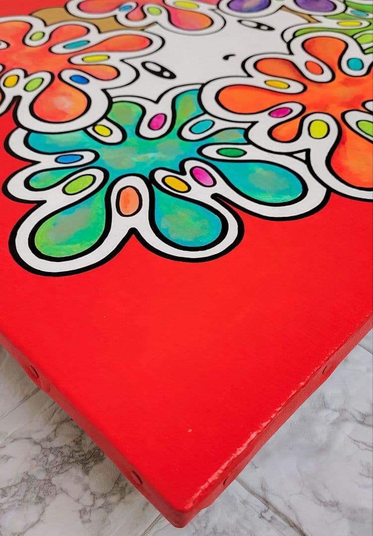 ★鈴木哲也★F10(530×455mm)アクリル原画1点物★送料無料#129