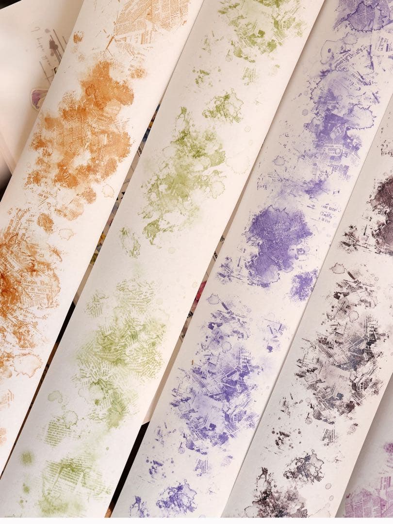 小白家文創《染花落》海外マスキングテープ　マステ 【2211】