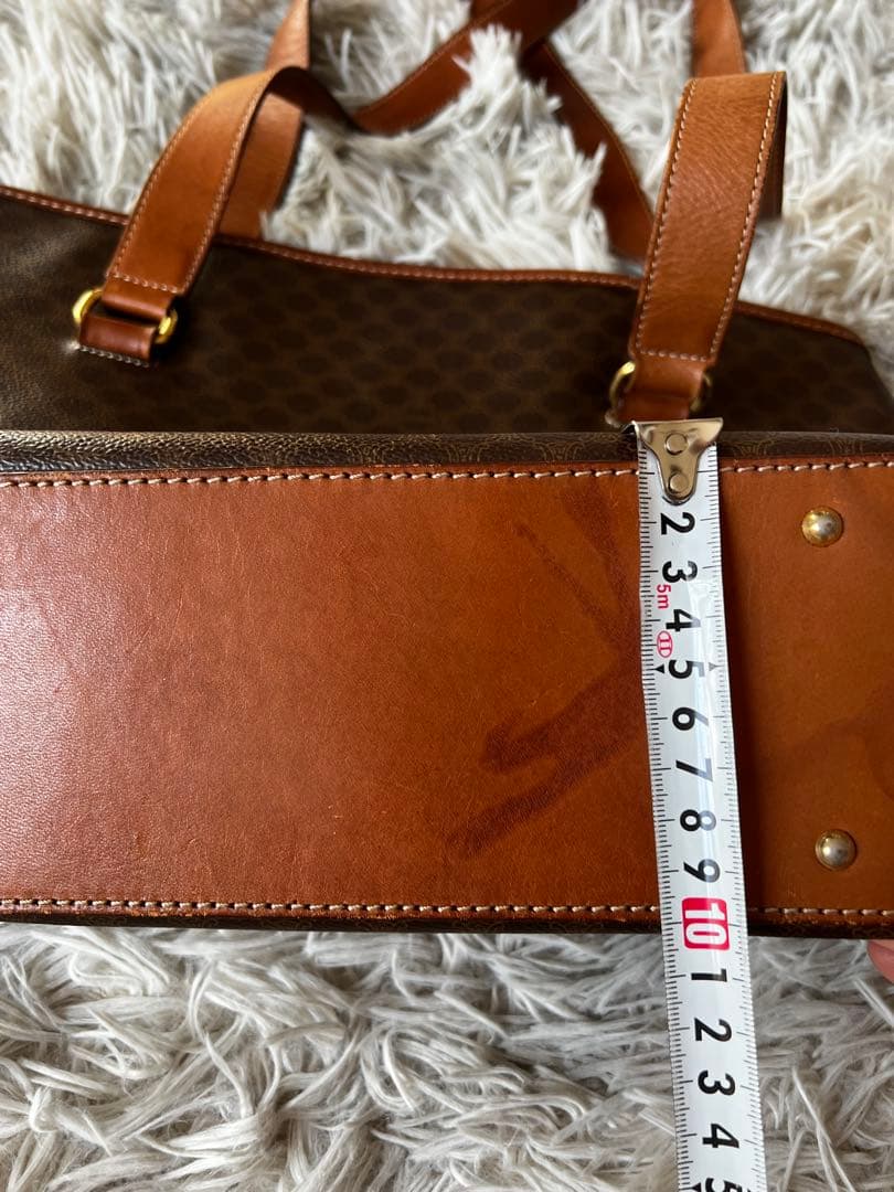 Cute　CELINE ブラウンレザーショルダーバッグ