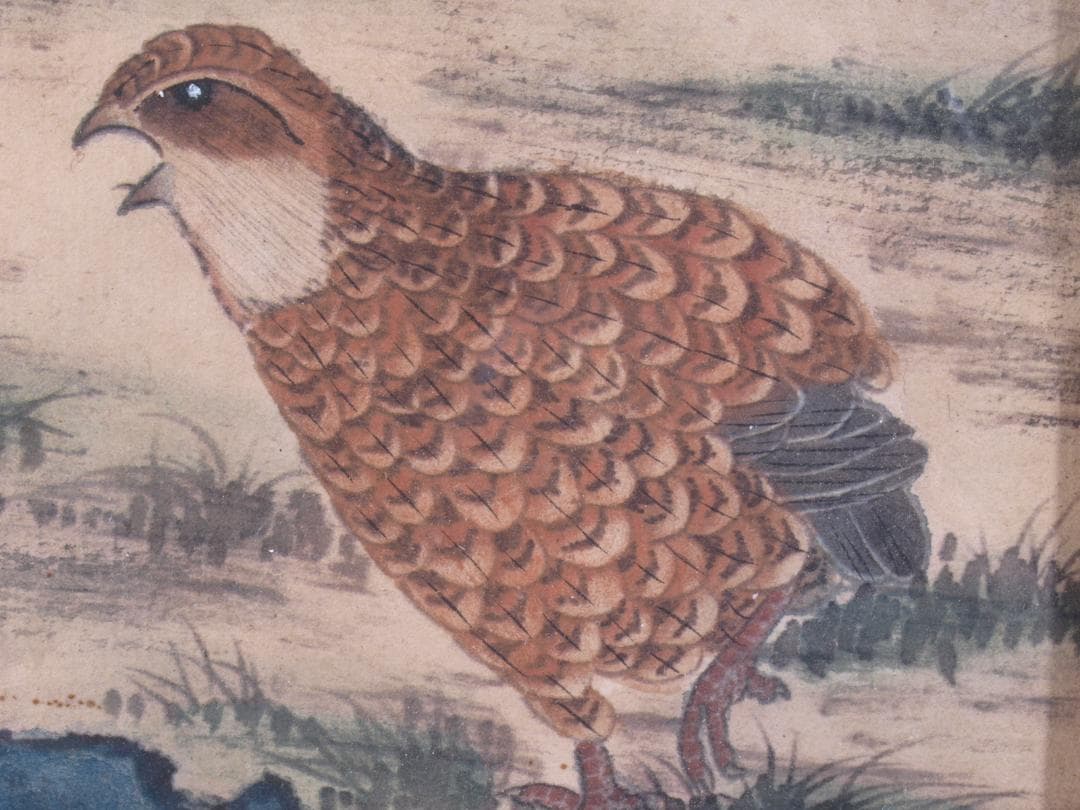 唐物　民間仕入れ品　清時代木製肉筆絵※激安骨董品R1600A5-2