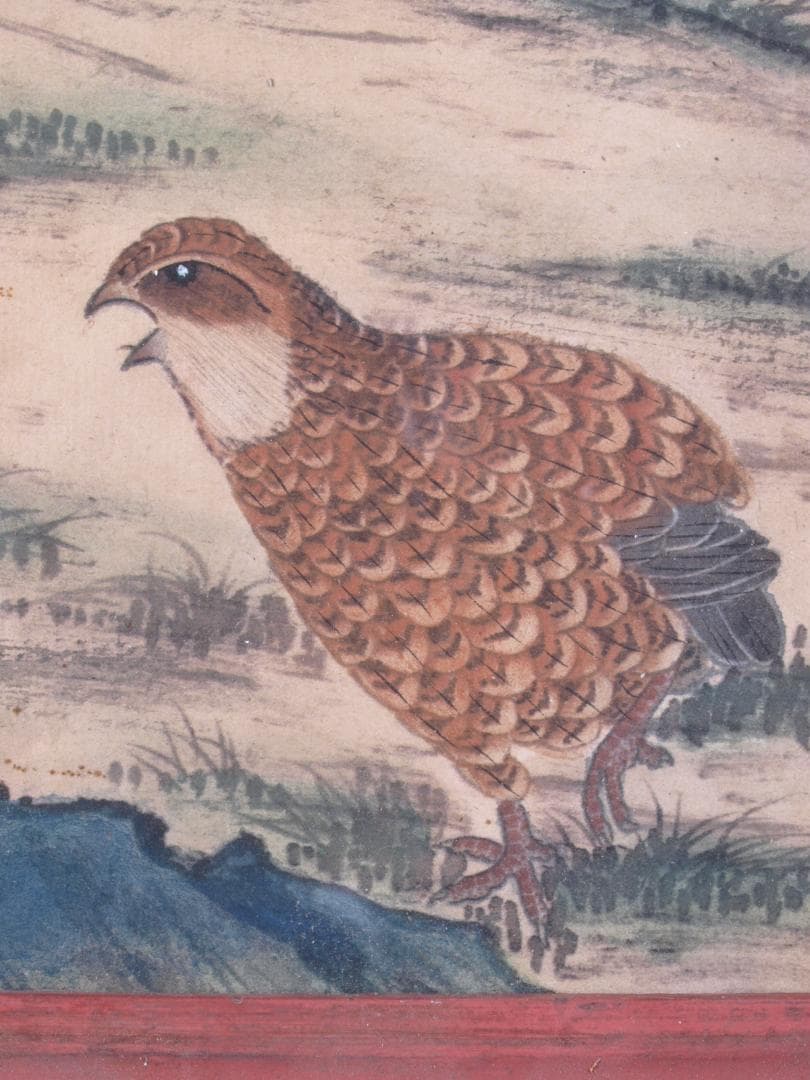 唐物　民間仕入れ品　清時代木製肉筆絵※激安骨董品R1600A5-2