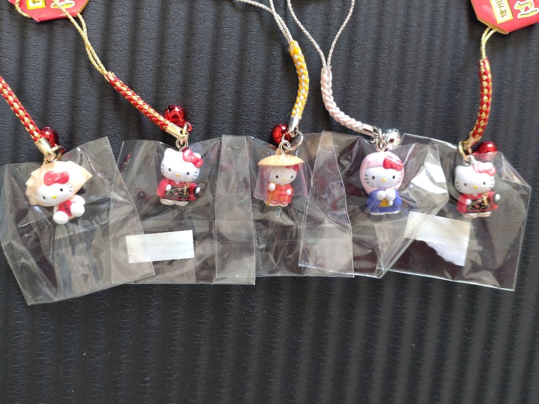 ハローキティストラップ 50個セット(おまけ①おまけ②付き)