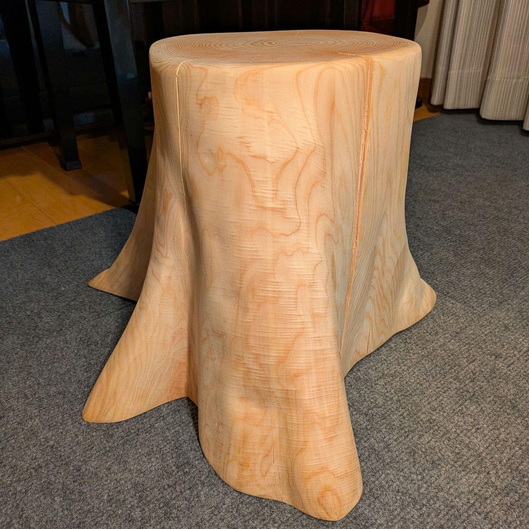 檜　切り株　丸太　椅子　スツール　 高さ約31㎝