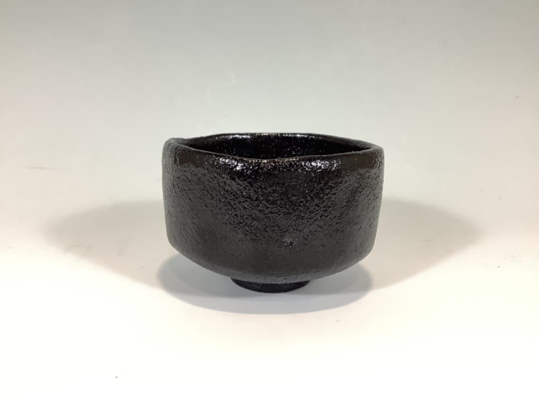 黒楽茶碗　小川長楽作