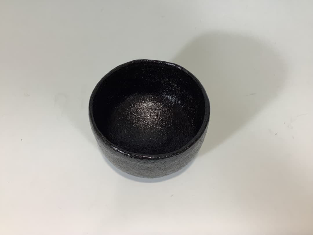黒楽茶碗　小川長楽作