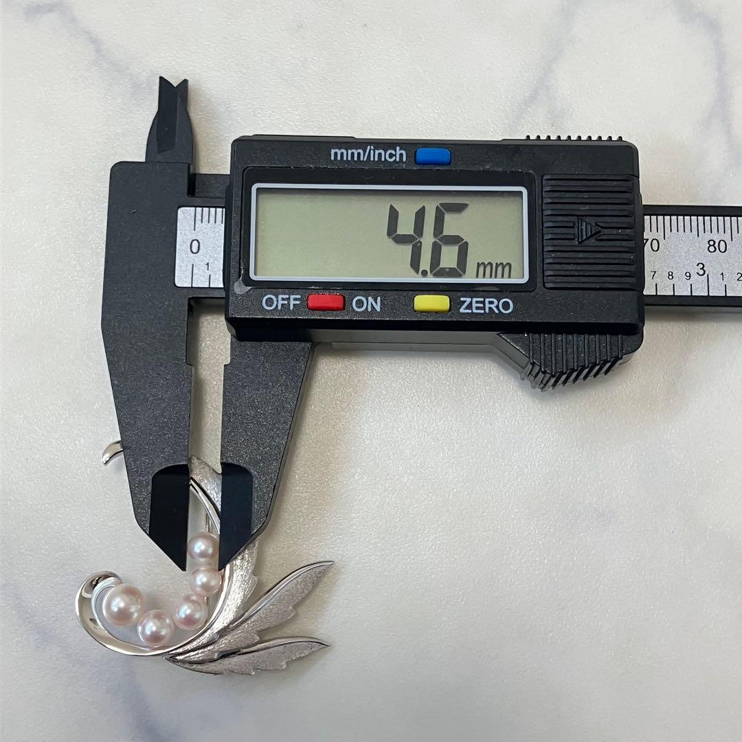 ミキモト✨ブローチ パール フォーマル 5珠 皇室御用達