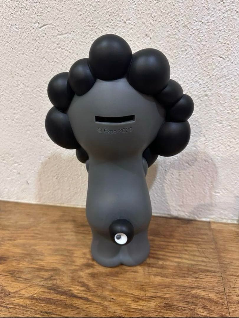 ⭐️ ミャクミャク ソフビ 貯金箱 ⭐️ブラック モノクロ　EXPO2025 万博