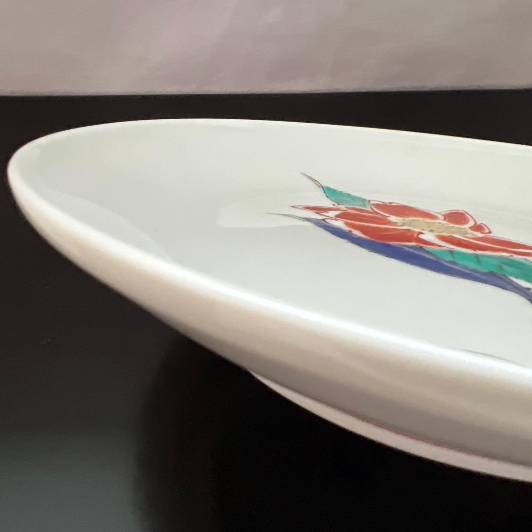 十三代 酒井田柿右衛門　飾り皿　皿　椿絵