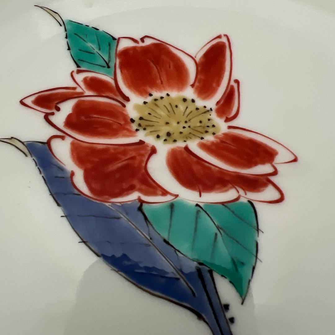 十三代 酒井田柿右衛門　飾り皿　皿　椿絵